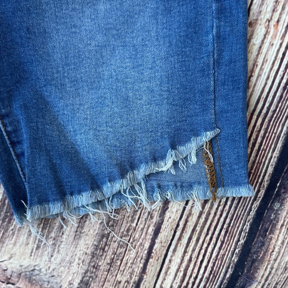 Joe's Jeans Distressed Blue Denim Shorts - Picture 4 of 7